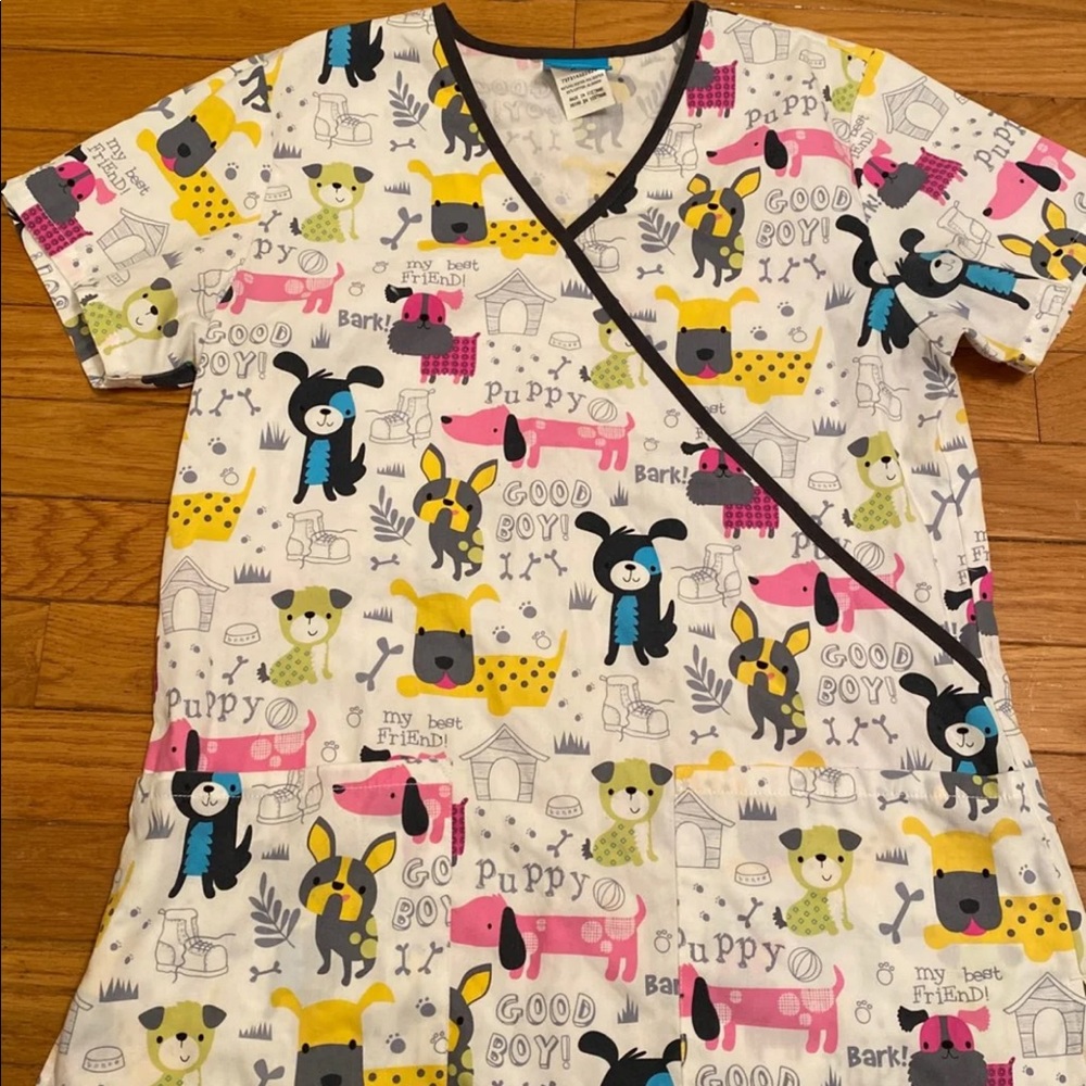 Scrub top dogs puppies xs